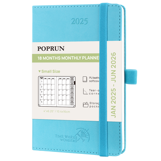 POPRUN 2025 Monthly Planner Donau Blue