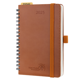 POPRUN 2025 Weekly Planner Brown