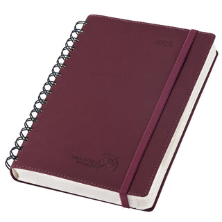 POPRUN 2025 Daily Planner Burgundy