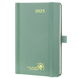 POPRUN 2025 Weekly Planner Mid Night Green