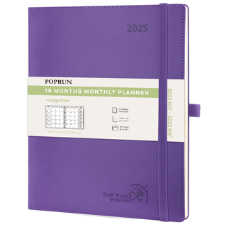 POPRUN 2025 Monthly Planner Purple