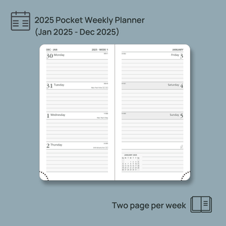 POPRUN 2025 Weekly Planner