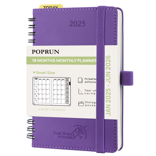 POPRUN 2025 Monthly Planner Purple