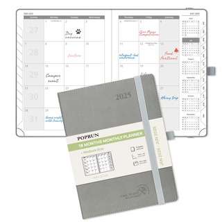 POPRUN 2025 Monthly Planner