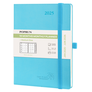 POPRUN 2025 Monthly Planner Donau Blue