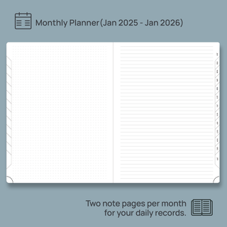 POPRUN 2025 Monthly Planner