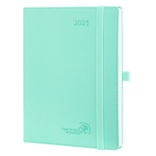 POPRUN 2025 Weekly Planner Mint Green