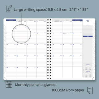 POPRUN 2025 Monthly Planner