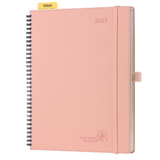 POPRUN 2025 Monthly Planner Sakura Pink