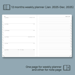 POPRUN 2025 Weekly Planner